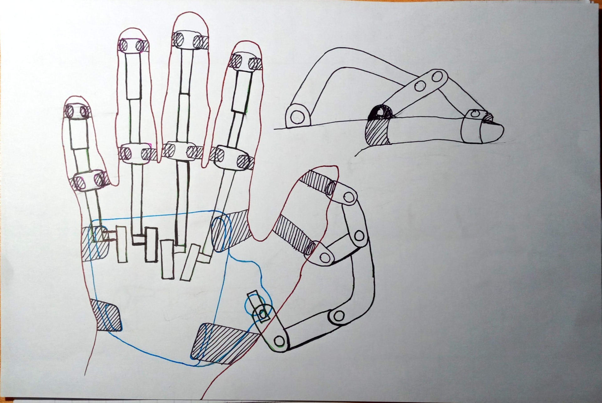 The second version of the haptic feedback (3d-printed)